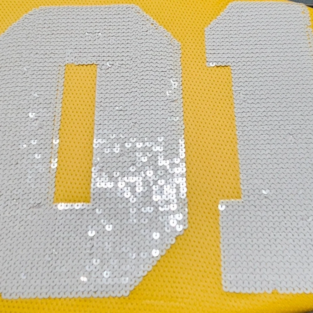 PINK VS SPORTS APPEARL Yellow White Sequin #01 Arizona State Dare Devils Jersey